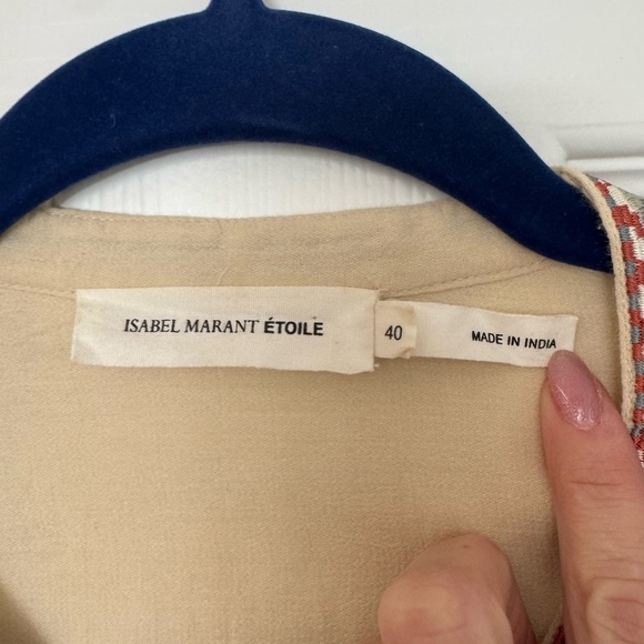 ISABEL MARANT ETOILE blouse size 40 (US 10)color beige - Picture 2 of 12